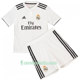 Camisolas de futebol Real Madrid Criança Equipamento Principal 2018/19 Manga Curta